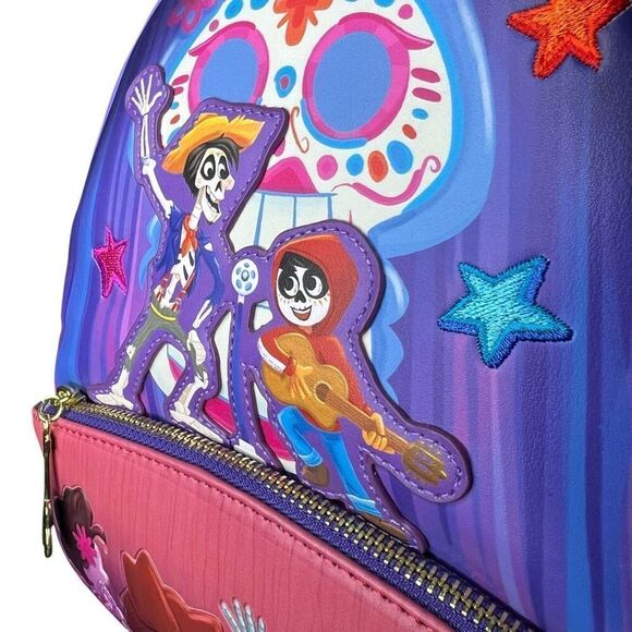 NEW Loungefly Pixar Moments Coco Miguel and Hector Performance Mini Backpack main image 7